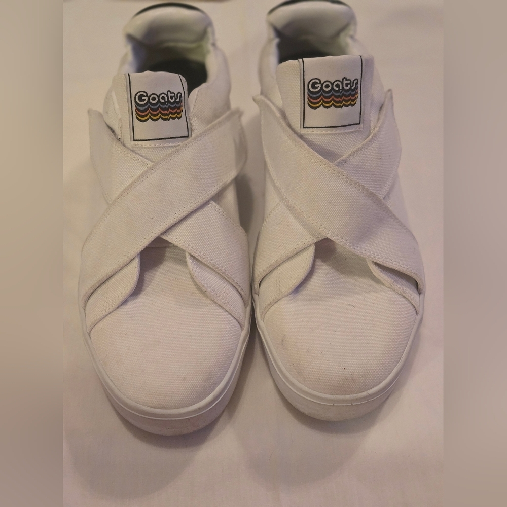 Goats White Canvas Sneakers